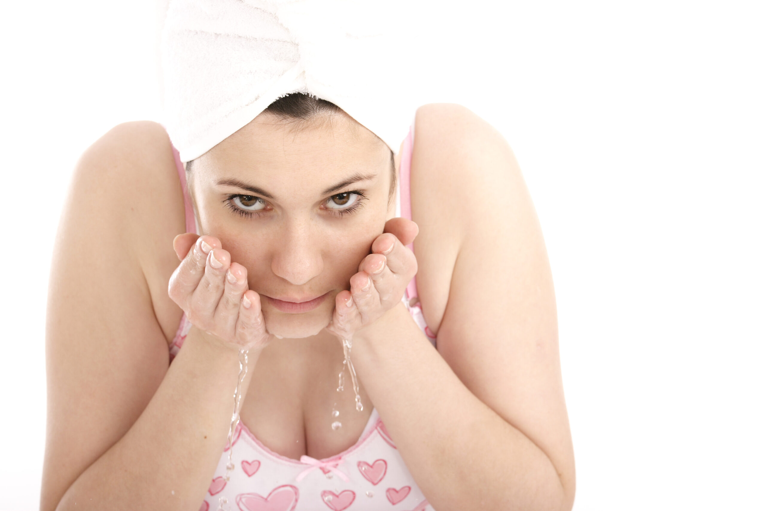 washing face