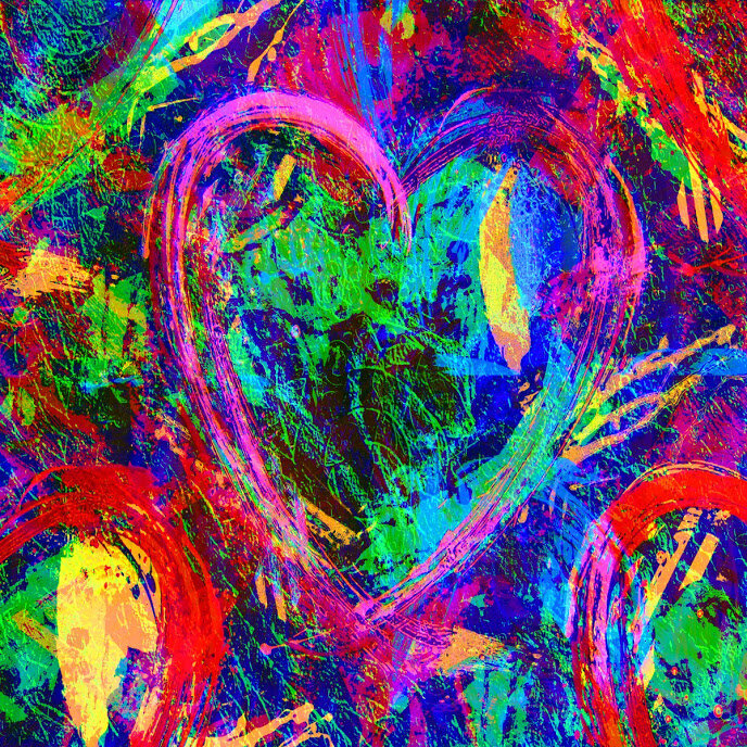 Had to end this off with a colorful heart. Nothing says valentines day or love or sweeties day like a heart shape. Enjoy, Happy Valentine's Day!