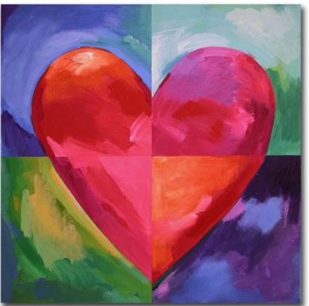 Color hearts its all about colorful love. what is the color of love? Do you know?