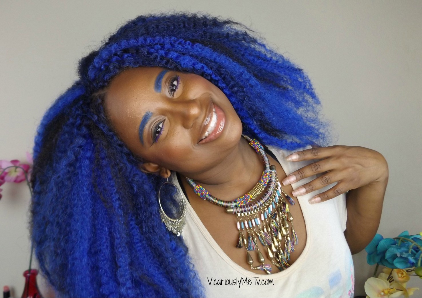 Crochet Braids Blue Ombre Hair
