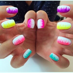 Colorful nail design