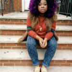 Two Tone Purple hair color