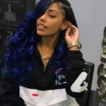 Colored lace front wig prom hair style 2018