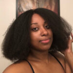 Natural hair blow out