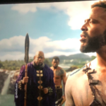 Scene from black panther movie in the river