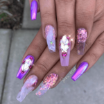 Cute Purple nail designs