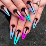 Oval shaped tips acrylic
