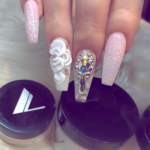 3D flower nail art designs