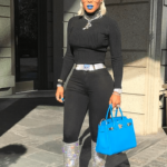 Keyshia Kaoir wearing YSL Niki boots