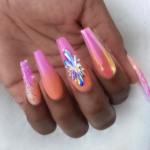 beautiful ombre acrylic nails