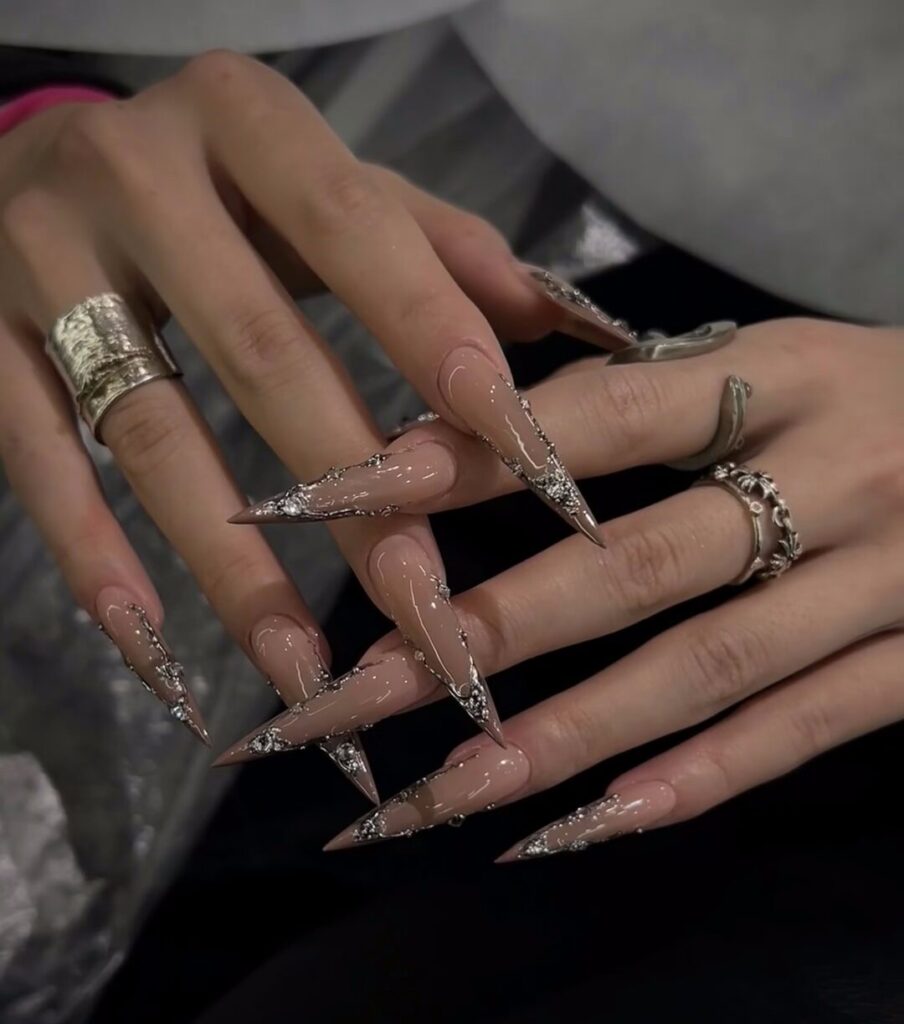 Witchy Stiletto Nails